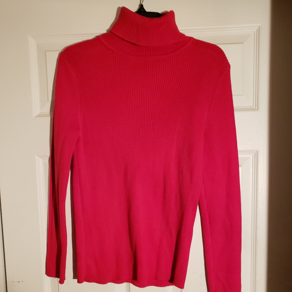 Croft & Barrow Red Turtleneck